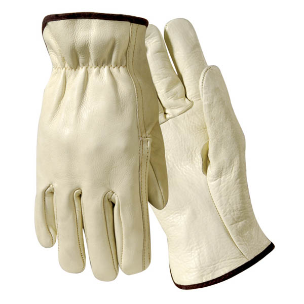 Wells Lamont Y0032 Economy Fleece Over Foam Thermal Lined Grain Cowhide Driver Work Gloves